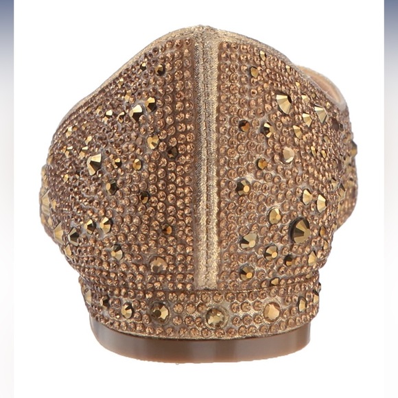 BETSEY JOHNSON RHINESTONE CRYSTAL BALLET FLATS - Picture 9 of 12